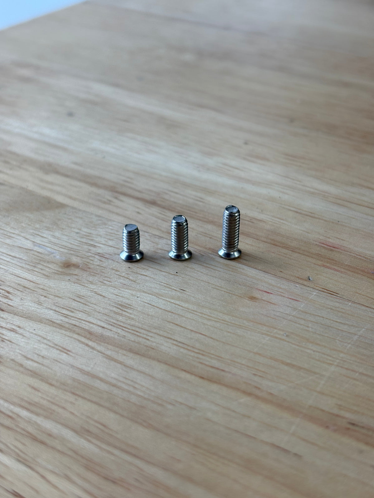 Mini head counter sunk screws
